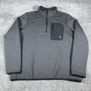 Alaskan Hardgear Pullover Men's XL Gray Blackburn 1/4 Zip Long Sleeve Ribbed